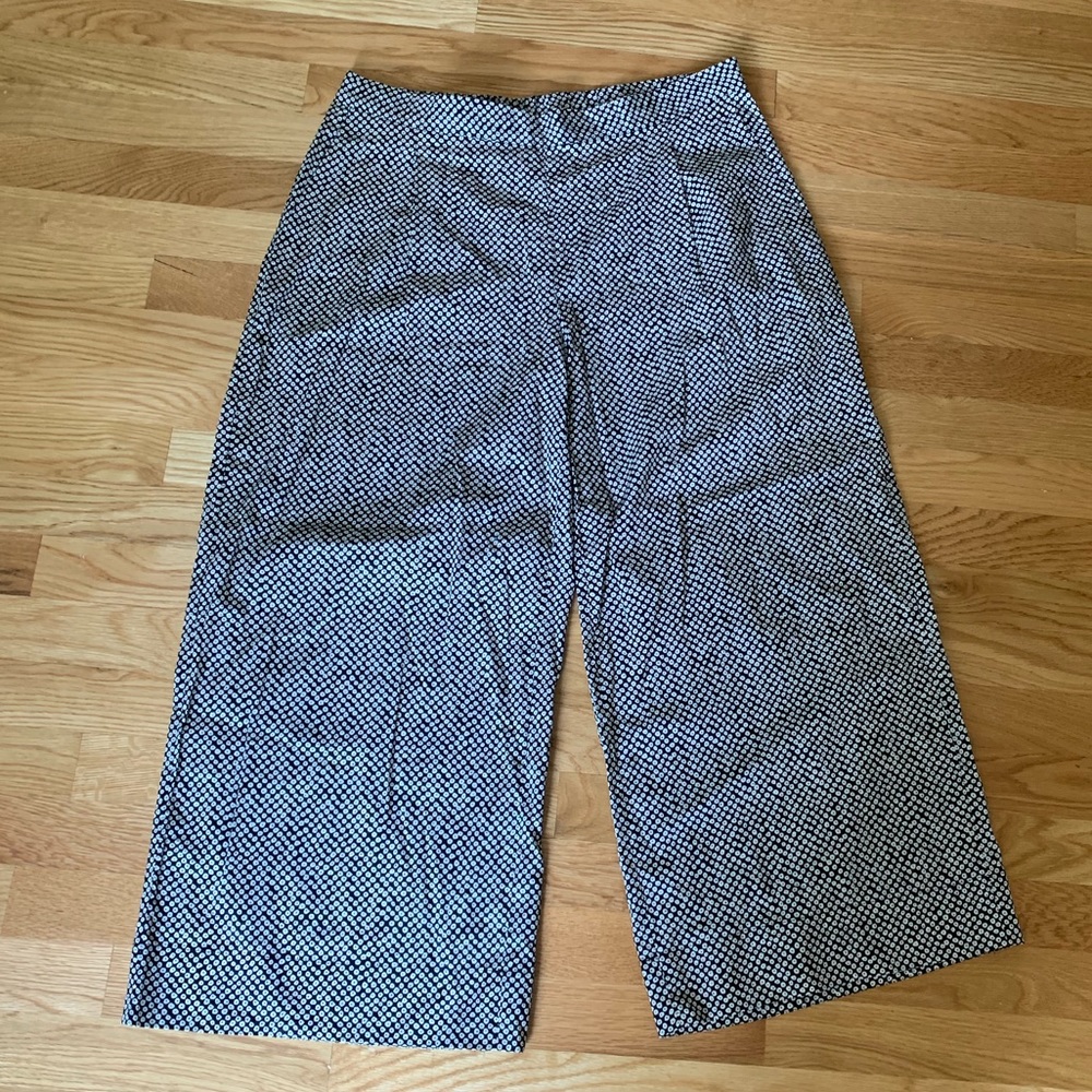Eileen Fisher: Black Pants with Circle Pattern